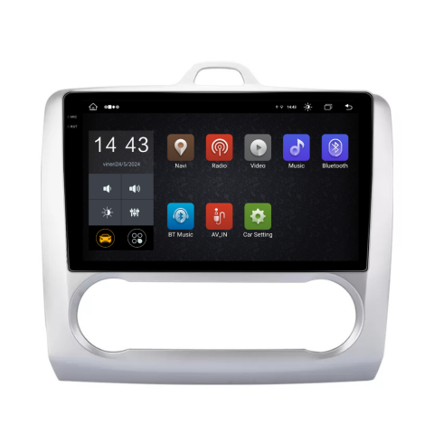 Navigatie Ford Focus 2004-2011, Android 13,Ecran 2K, 8GB RAM 256GB, Octa Core, carplay /android auto,rama argintiu clima [2]