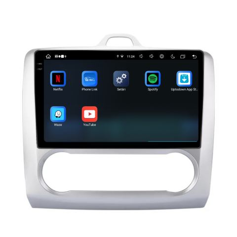 Navigatie Ford Focus 2004-2011, Android 13,Ecran 2K, 8GB RAM 256GB, Octa Core, carplay /android auto,rama argintiu clima [10]