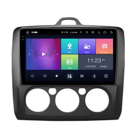 Navigatie auto dedicata - Navigatie Ford Focus 2004-2011, Android 13,Ecran 2K, 8GB RAM 256GB, Octa Core, carplay /android auto,rama negru AC