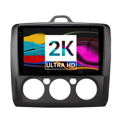 Navigatie Ford Focus 2004-2011, Android 13,Ecran 2K, 8GB RAM 256GB, Octa Core, carplay /android auto,rama negru AC [1]