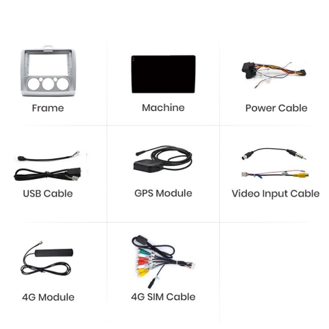 Navigatie Ford Focus 2004-2011, Android 13,Ecran 2K, 8GB RAM 256GB, Octa Core, carplay /android auto,rama negru AC [9]