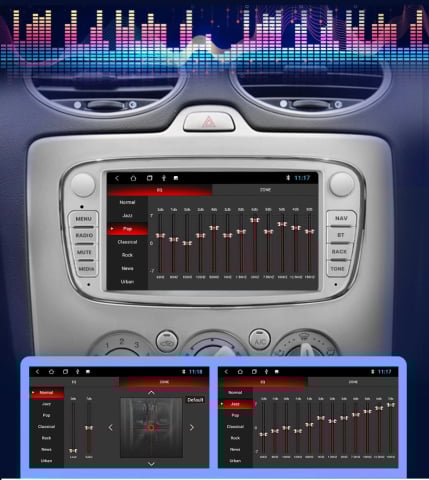 Navigatie Ford Focus (2004-2012), Android, 4GB RAM 64GB, 8-core, argintiu [3]