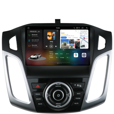 Focus 3 (2012-2018) - Navigatie Ford Focus 3 (2012-2016), Android, Ecran 9 inch 2K, 12GB RAM 256GB, 8-core