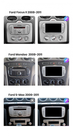 Navigatie Ford Galaxy (2006-2014), Android, 4GB RAM 64GB, 8-core, negru [2]