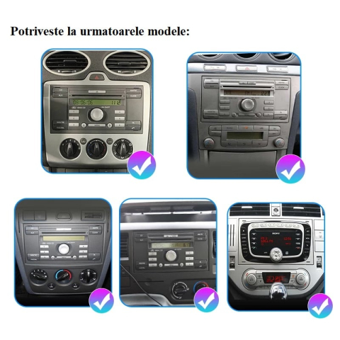 Navigatie Ford Transit (2005 - 2012), Android, 4GB RAM 64GB, 8-core, negru [4]