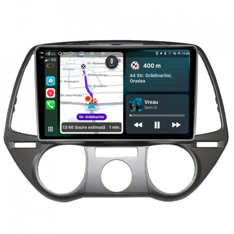 I20 (2008-2014) - Navigatie Hyundai I20 (2008-2014), Ecran 9 inch, 4GB RAM 64GB, 4-core