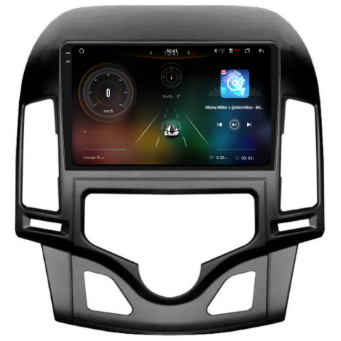 Navigatie Hyundai i30 (2007-2012), Ecran 9 inch 2K, 12GB 256GB, 8-core, clima manuala [1]