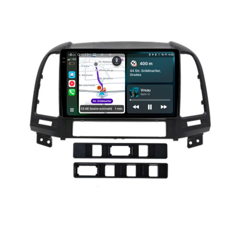 Navigatie Hyundai Santa Fe (2006-2013), Ecran 9 inch 2K, 12GB 256GB, 8-core [4]