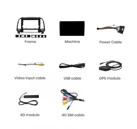 Navigatie Hyundai Santa Fe (2006-2013), Ecran 9 inch, 6GB 128GB, 8-core [6]