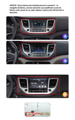 Navigatie Hyundai Tucson (2015-2018), Ecran 2K, 8GB RAM 256GB, 8-core [1]