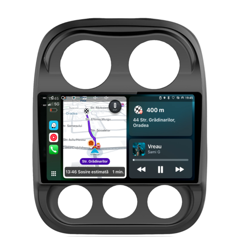 Navigatie Jeep Compass (2010-2016), Ecran 10 inch, 6GB RAM 128GB, 8-core [1]