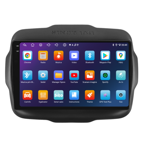 Navigatie Jeep Renegade (2016-2020), Ecran 9 inch, 6GB RAM 128GB, 8-core [4]