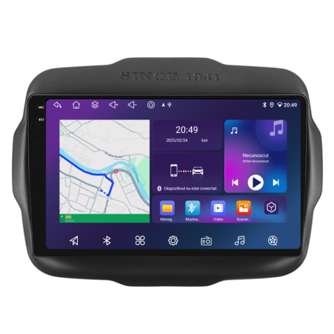 Jeep - Navigatie Jeep Renegade (2016-2020), Ecran 9 inch, 6GB RAM 128GB, 8-core