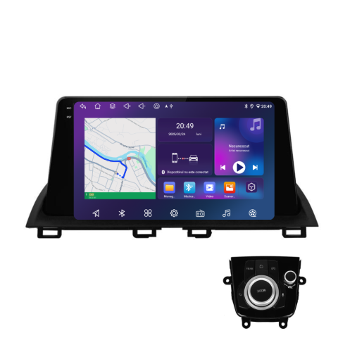 Mazda 3 (2013-2017) - Navigatie Mazda 3 (2013-2017), Ecran 9 inch 2K, 6GB RAM 256GB, 8-core + joystick