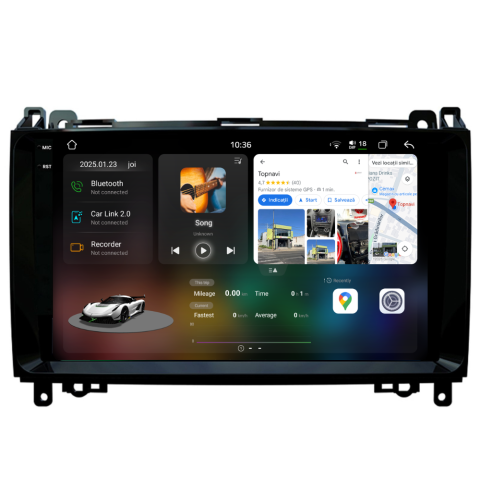 B-class w245 (2005-2011) - Navigație Mercedes B-Class W245 (2004-2012), Android, Ecran 9 inch 2K, 12GB RAM 256GB, 8-core