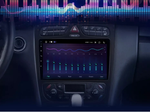 Navigație Mercedes C-Class w203 (2000-2005), Android, Ecran 9 inch, 1GB RAM 32GB [4]