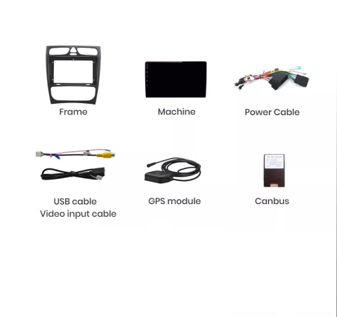 Navigație Mercedes C-Class w203 (2000-2005), Android, Ecran 9 inch, 2GB RAM 32GB [6]