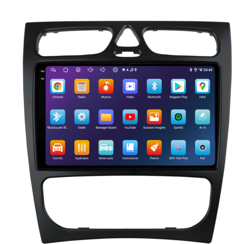 Navigație Mercedes C-Class w203 (2000-2005), Android, Ecran 9 inch, 6GB RAM 128GB, 8-core [1]