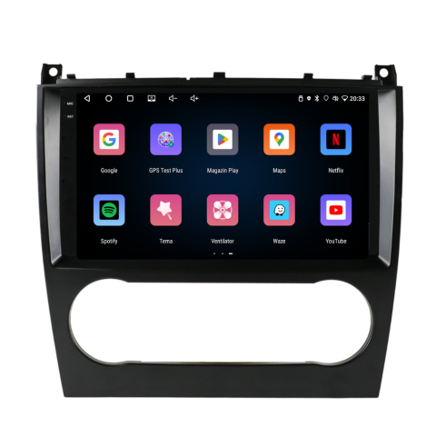 Navigație Mercedes C-Class w203 (2005-2009), Android, Ecran 9 inch, 4GB RAM 64GB, 4-core [3]