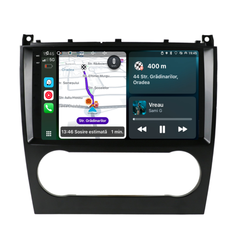 CLK-class w208 w209 (2002-2009) - Navigație Mercedes C-Class w203 (2005-2009), Android, Ecran 9 inch, 4GB RAM 64GB, 4-core