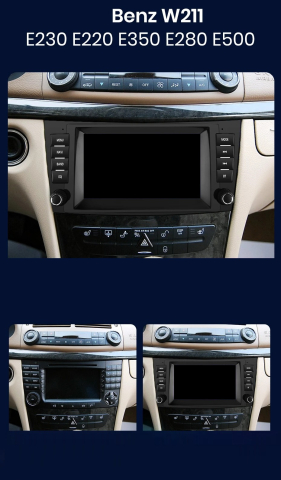 Navigatie Mercedes E-class w211 (2003-2009), Android, Ecran 7 inch, 2GB RAM 32GB [2]