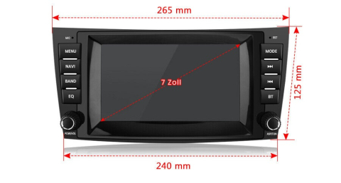 Navigatie Mercedes E-class w211 (2003-2009), Android, Ecran 7 inch, 2GB RAM 32GB [4]