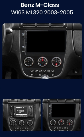 Navigatie Mercedes ML W163 (2003-2005), Android, Ecran 9 inch, 1GB RAM 32GB [4]