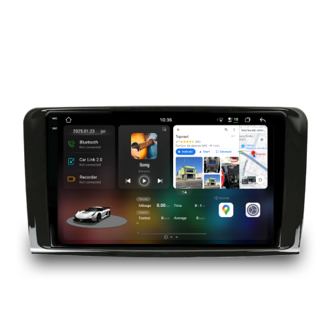 ML W164 (2005-2012) - Navigatie Mercedes ML W164 (2005-2012), Android, Ecran 9 inch 2K, 12GB RAM 256GB, 8-core