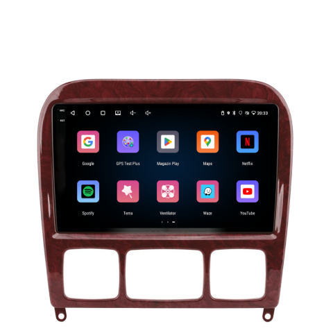 Navigație Mercedes S-Class W220 (1998-2005), Android, Ecran 9 inch, 4GB RAM 64GB, 4-core [2]