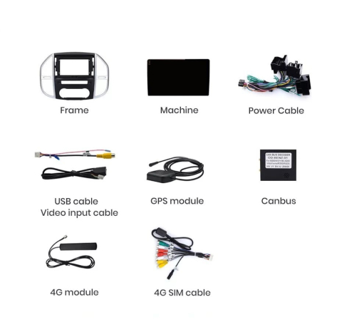 Navigatie Mercedes Vito W447 2014 - 2021, Android 13,Ecran 2K, 8GB RAM 256GB, Octa Core, carplay /android auto [10]