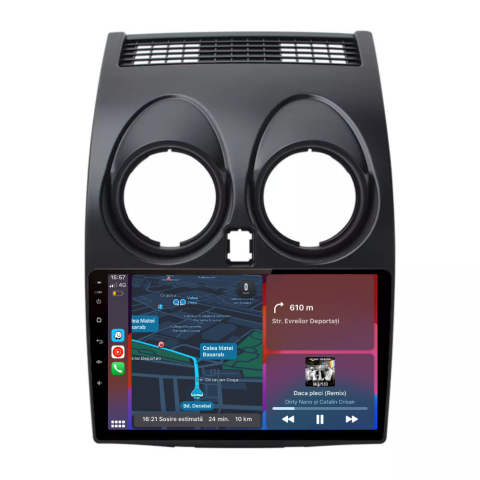 Nissan - Navigatie Nissan Qashqai J10 (2006-2013), Ecran 9 inch, 1GB RAM 32GB