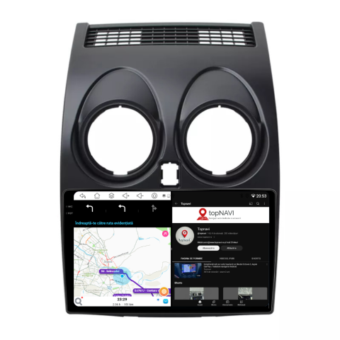 Navigatie Nissan Qashqai J10 (2006-2013), Ecran 9 inch, 6GB RAM 128GB, 8-core [4]