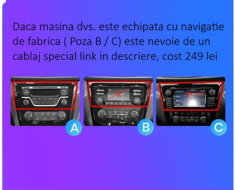 Navigatie Nissan X-Trail (2013-2017), Ecran 10 inch 2K, 12GB RAM 256GB, 8-core [1]