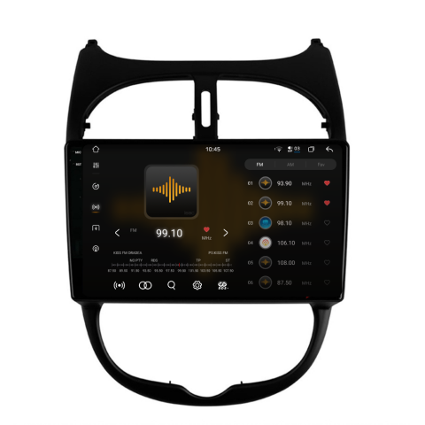 Navigatie Peugeot 206 (2001-2008), Ecran 9 inch 2K, 12GB RAM 256GB, 8-core [1]