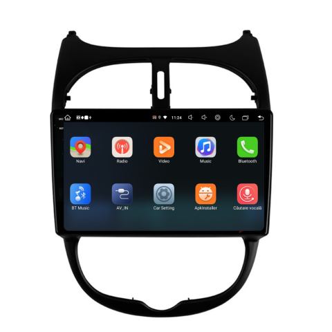 Navigatie Peugeot 206 (2001-2008), Ecran 9 inch, 8GB RAM 256GB, 8-core [2]