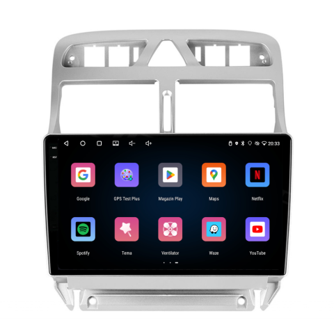 Navigație Peugeot 307 (2002-2013), Android, Ecran 9 inch, 4GB RAM 64GB, 4-core [2]