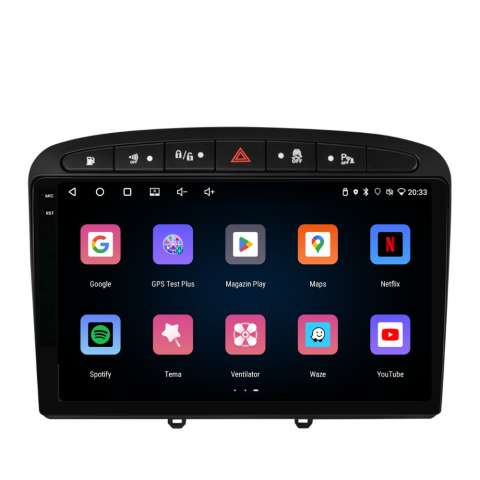 Navigatie Peugeot 308 (2008-2020), Ecran 9 inch, 4GB RAM 64GB, 4-core [2]