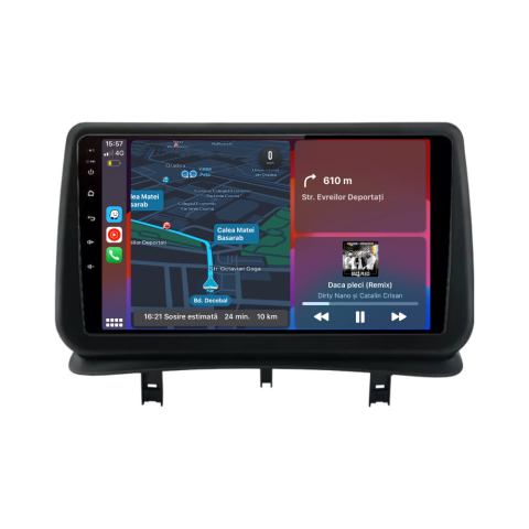 Renault - Navigatie Renault Clio 3 (2005-2014), Ecran 9 inch, 1GB RAM 32GB