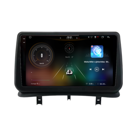 Navigatie Renault Clio 3 (2005-2014), Ecran 9 inch 2K, 12GB RAM 256GB, 8-core [1]