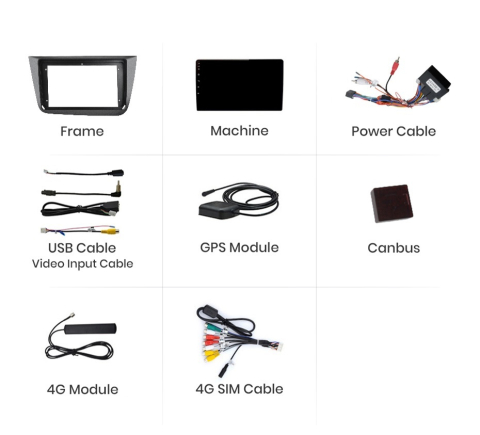 Navigatie Seat Altea (2004-2015), Ecran 9 inch, 6GB RAM 128GB, 8-core [5]