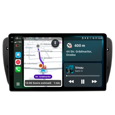 Ibiza 6J (2009-2016) - Navigatie Seat Ibiza 6J (2009-2013), Android, Ecran 9 inch, 4GB RAM 64GB, 4-core