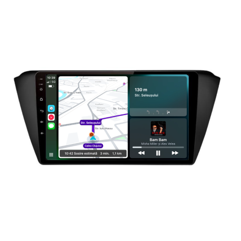Skoda - Navigatie Skoda Fabia 3 2014-2019, Android 12, 1GB RAM 32GB, 9 inch