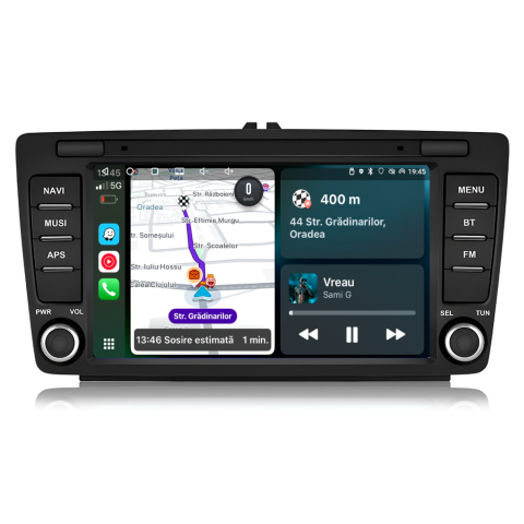 Octavia 2 facelift (2009-2013) - Navigatie Skoda Octavia 2 (2004-2013), Ecran 7 inch, 4GB RAM 64GB 4core