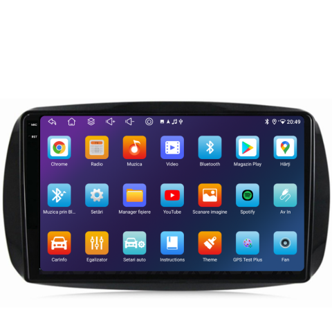 Navigatie Smart For Two / For Four (2016-2019), Ecran 9 inch, 6GB RAM 128GB, 8-core [4]