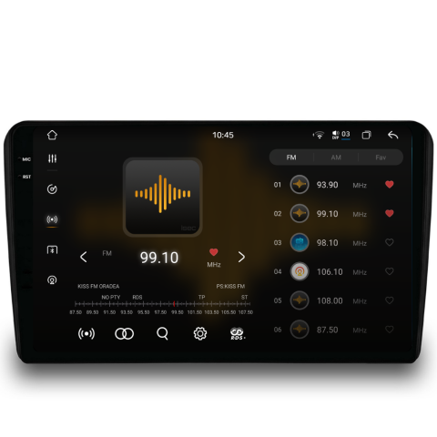 Navigatie Toyota Auris (2006-2012), Android, Ecran 9 inch 2K, 12GB RAM 256GB, 8-core [2]