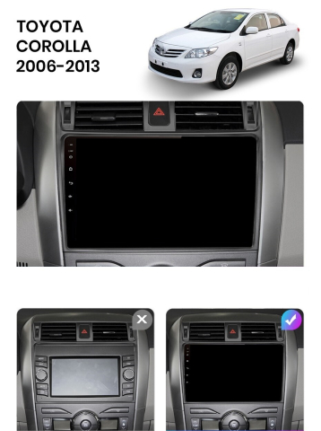 Navigatie Toyota Corolla (2006-2013), Ecran 9 inch, 1GB RAM 32GB [2]