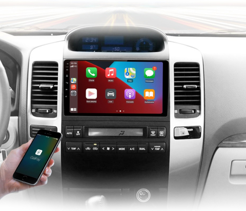 Navigatie Toyota Land Cruiser prado J120 (2004-2009), Ecran 2K, 8GB RAM 256GB, 8-core [1]