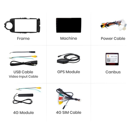 Navigatie Toyota Yaris (2012-2017), Ecran 9 inch, 1GB 32GB [6]