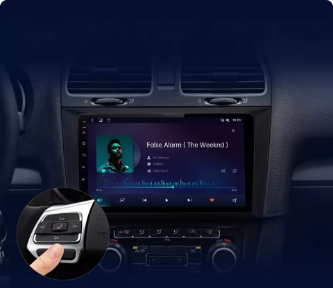 Navigatie Volkswagen Golf 6 2009-2012, Android 12, 1GB RAM 32GB, google maps, youtube, wifi, waze, bluetooth [5]