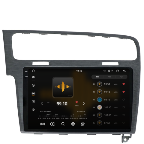 Navigatie Volkswagen Golf 7 (2012-2017), Android, Ecran 10 inch 2K, 12GB RAM 256GB, 8-core, grey [1]